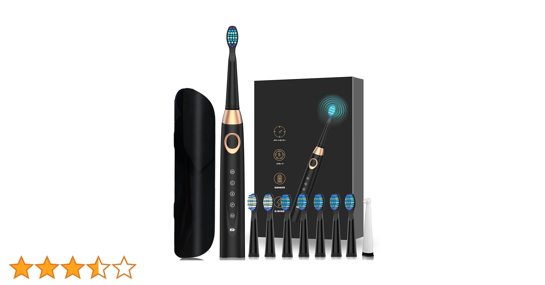 防水タイプの電動ブラシ 2段階スピード調整機能付き Amazon.co.jp: 電動歯ブラシ 歯ブラシ 音波歯ブラシ 電動歯磨き